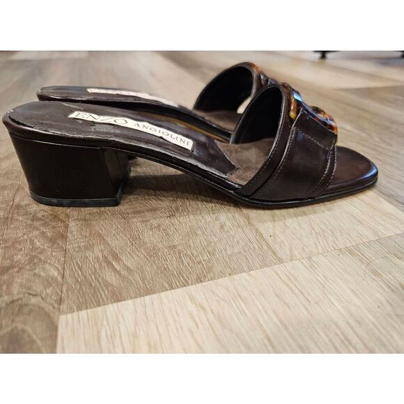 Vintage Enzo Angiolini Slide on heeled shoes size 6M - Picture 8 of 11